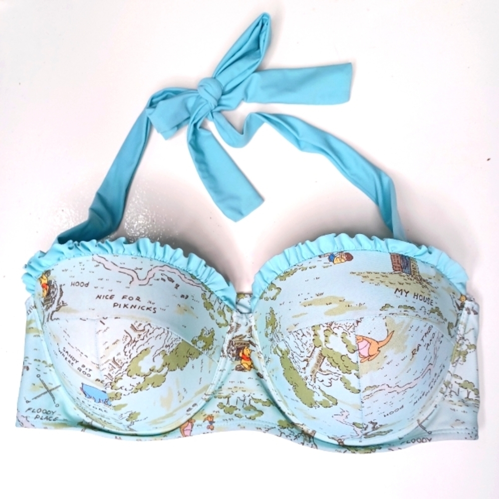 Disney Winnie The Pooh Hundred Acre Wood Halter Swim Top